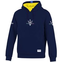 Sparco Maserati Corse Hoodie - Navy Blue, M