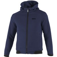 Sparco Hooded Full Zip Sweatshirt - Colour: Navy Blue, Size: XXXL