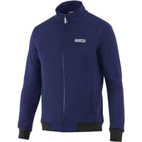 Sparco Full Zip Sweatshirt - Navy Blue, L