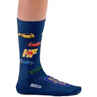 Sparco Lancia Delta Collections Socks - Navy Blue, L/XL
