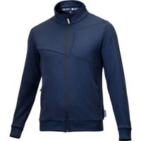 Sparco Grit Full Zip Sweatshirt - Navy Blue, S, Blue