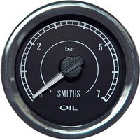 Smiths Flight Electrical Oil Pressure Gauge - Black, Black
