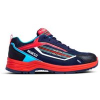 Sparco Martini Racing Indy S3 ESD Safety Shoes - Size: UK 9 5 / Eur 44, Blue/red
