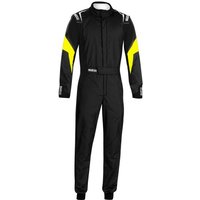 Sparco Competition Race Suit - 62, Black / Fluro Yellow