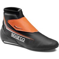 Sparco K-Prime Kart Boots - Colour: Black / Fluro Orange, Size: UK 10.5 / Eur 45