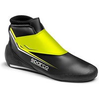 Sparco K-Prime Kart Boots - Colour: Black / Fluro Yellow, Size: UK 7 / Eur 41