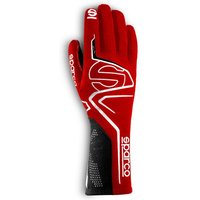 Sparco Lap Race Gloves - L, Red / Black