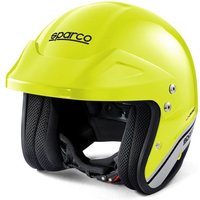 Sparco J-Pro Helmet - Fluro Yellow / Black, L (59-60cm)