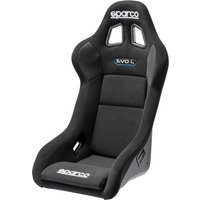 Sparco Evo / Evo L / Evo XL QRT Fibreglass Seat - Large, Evo L, Black