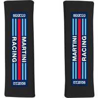 Sparco Martini Racing 3” Harness Pads - 3 Inch, Black, Black