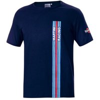 Sparco Martini Racing Big Stripes T-Shirt - M, Navy Blue