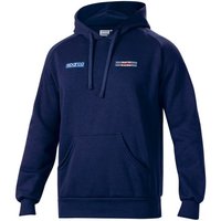 Sparco Martini Racing Big Stripes Hoodie - XXL, Navy Blue