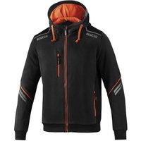 Sparco Tech Hoodie - Colour: Black / Fluro Orange, Size: XL, Black/orange