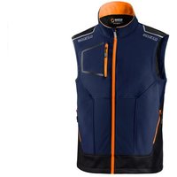 Sparco Tech Light Vest - Colour: Navy Blue / Fluro Orange, Size: XL, Blue/orange