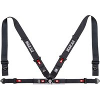 Sparco Sport H-4 4 Point Harness - Black, Black