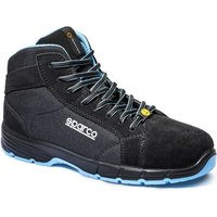 Sparco Horizon-H Fargo S3S ESD Safety Shoes - Size: UK 5.5 / Eur 39, Black/blue