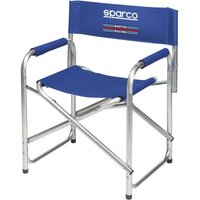 Sparco Martini Racing Folding Alloy Paddock Chair - Blue, Blue