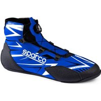 Sparco K-Rapid Kart Boots - Rotor Closure - Colour: Blue / White, Size: UK 8 / Eur 42