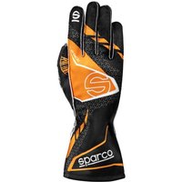 Sparco K-Attack Kart Gloves - Colour: Black / Fluro Orange, Size: XL