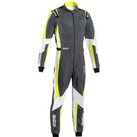 Sparco Kerb Advanced Kart Suit - Colour: Grey / Fluro Yellow, Size: 120cm