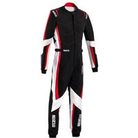 Sparco Kerb Advanced Kart Suit - Colour: Black / Red, Size: 150cm