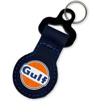 Sparco Gulf Leather Key Fob - Blue