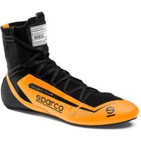 Sparco X-Light Plus Race Boots - Colour: Fluro Orange / Black, Size: UK 8 / Eur 42
