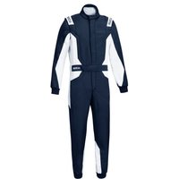 Sparco Sprint Advanced Race Suit - Navy Blue / White, 62