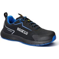 Sparco Traction S1PS ESD Safety Shoes - Colour: Suzuka (Black / Blue), Size: UK 7 / Eur 41, Black/blue