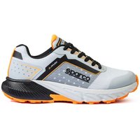 Sparco S-Park Safety Shoes - Colour: Silver / Black, Size: UK 9.5 / Eur 44, Black/silver