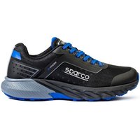 Sparco S-Park Safety Shoes - Colour: Black / Blue, Size: UK 9 / Eur 43, Black/blue