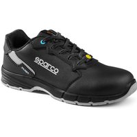 Sparco Targa S3S ESD Safety Shoes - Colour: Sandro (Black / Dark Grey), Size: UK 9 / Eur 43, Black/grey