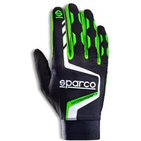 Sparco Hypergrip+ Gaming Gloves - XL, Black / Green, Black/green