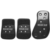 Sparco Ultra Light Carbon Pedal Set - Gloss Carbon, Black