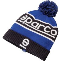Sparco Windy Bobble Hat - Navy Blue/Black