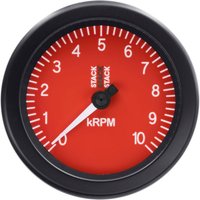 Stack ST100 85mm Tachometer - Red, 0-10000rpm, Red