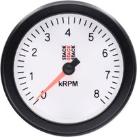 Stack ST100 85mm Tachometer - White, 0-8000rpm, White