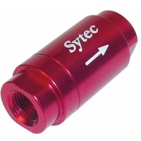 Sytec Motorsport One Way Valves For Fuel - 1/4 NPTF Female In Red, Silver