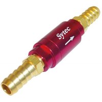Sytec Motorsport One Way Valves For Fuel - 10mm Push On In Red, Silver