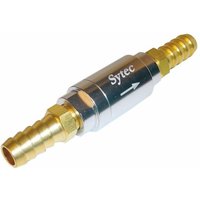 Sytec Motorsport One Way Valves For Fuel - 10mm Push On In Silver, Silver