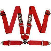 TRS Magnum Standard / Superlite / Ultralite 4 Point Saloon Harness - Red, Standard, Red