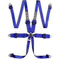 TRS Magnum Standard / Superlite / Ultralite 6 Point FHR Harness - Blue, 6 Point, Ultralite, Blue
