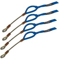 TRS Wire Tow Loop - Blue, 4 Pack, Blue