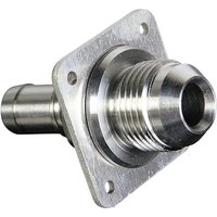Demon Tweeks Single Bulkhead Hose Adaptors - 1/2 Inch to -10 JIC, Silver