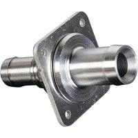 Demon Tweeks Single Bulkhead Hose Adaptors - 1/2 Inch to 5/8 Inch, Silver