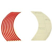 Warrior Wheel Stripes - Red, Red