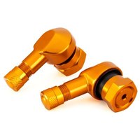Warrior Motorcycle Tyre Valves - Gold, Single, Gold