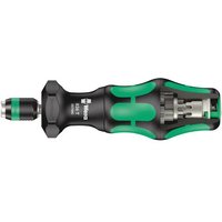 "Wera 826 Kraftform 1/4" Turbo Bit-Holding Screwdriver Handle" - 1/4" x 146 mm