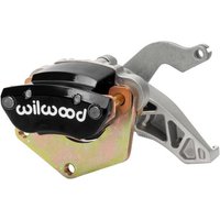 Wilwood MC4 Mechanical Parking Brake Caliper - Powder Coated Black, 2 inch (50.8mm) - Offset, Left Hand
