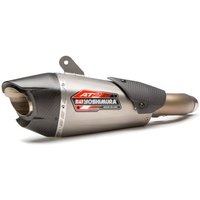 Yoshimura AT2 Stainless With Matt Carbon End Cap Slip-On Kit